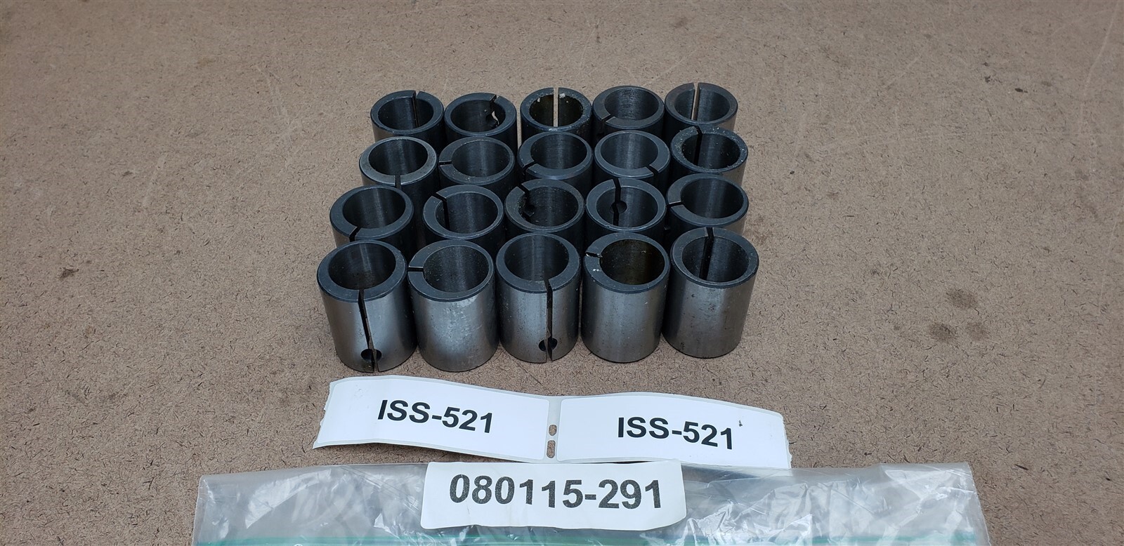 1″ ID Eccentric Spring Steel Split Bushing 1.33″ OD 1.72″ T Manurhin 490-544