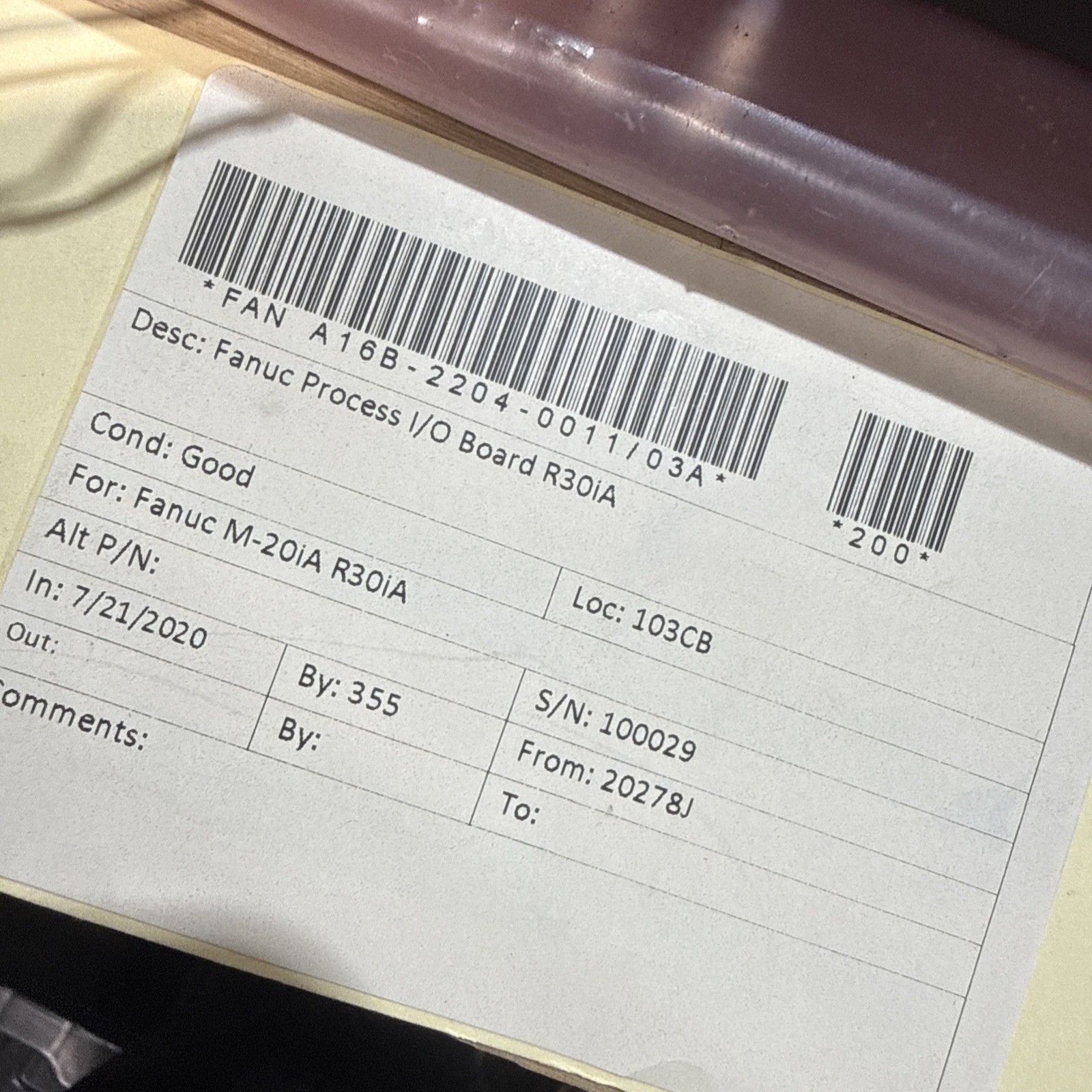 Fanuc A16B-2204-0011 PC Board / With 30 Days Warranty. Used Good
