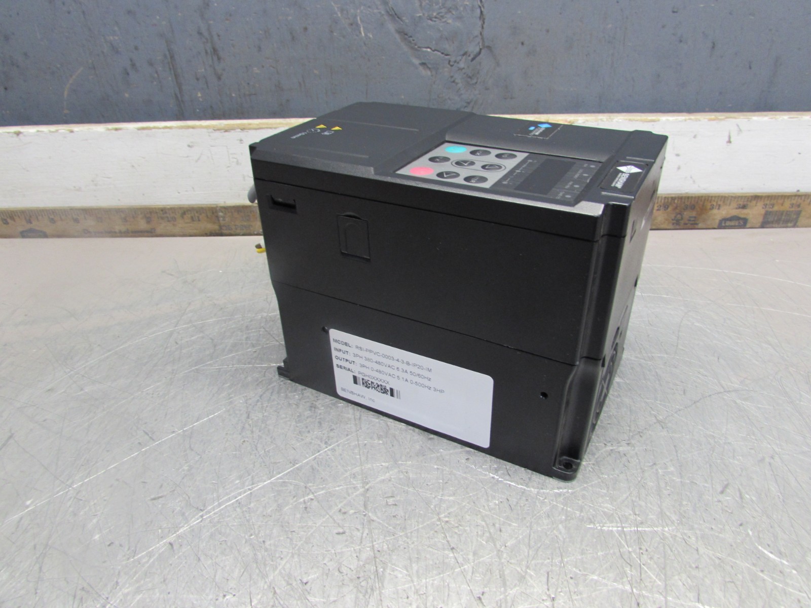 Benshaw RSI-PPVC-0003-4-3-B-IP20-IM, 3hp VFD, 3ph /480V /5A, Clean! MAKE OFFER!