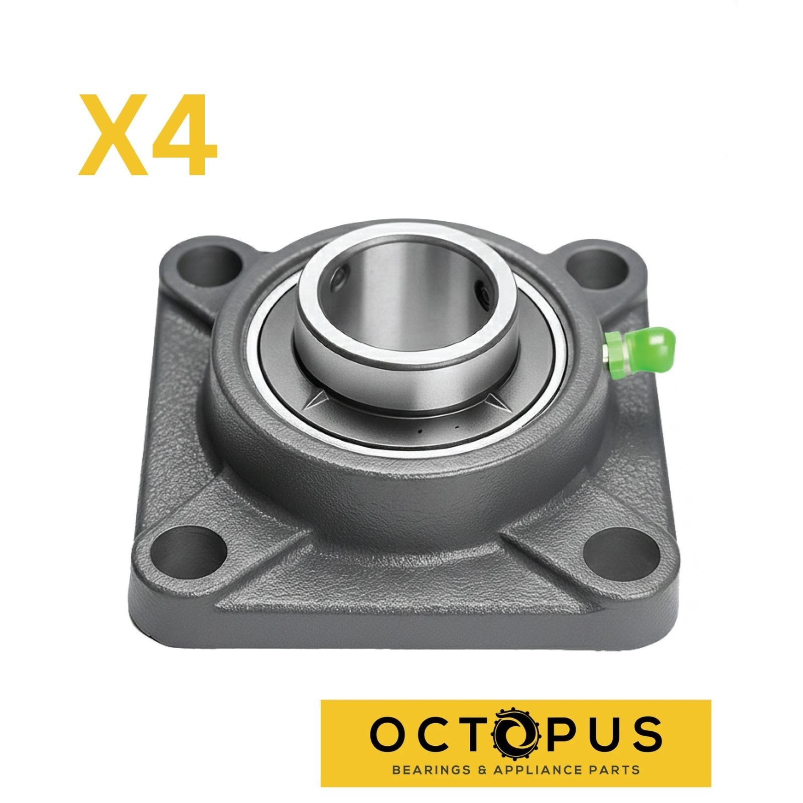UCF215-47 Flange Bearing 2-15/16″ Bore 4-Bolt Self-Aligning 4PCS