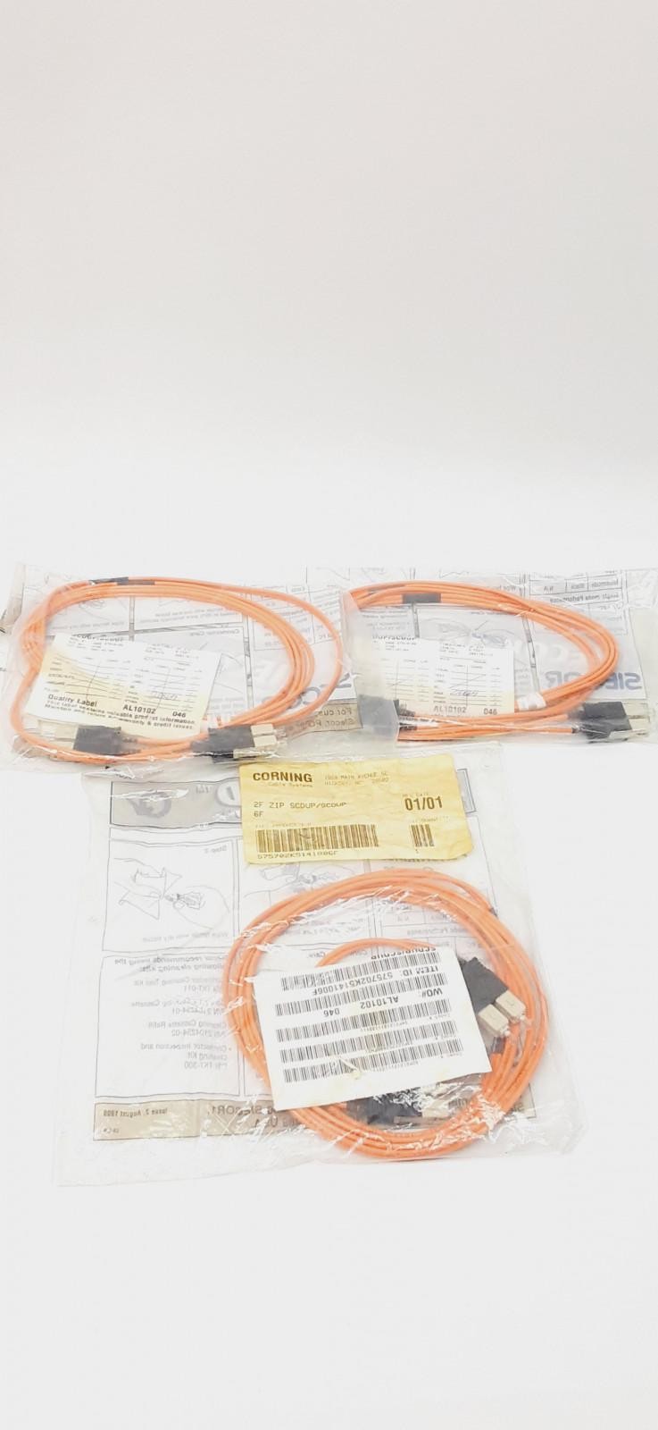 Corning 575702K5141006F Siecor Gold™ Fiber Optic Cable 2F 6Ft Lot of 3