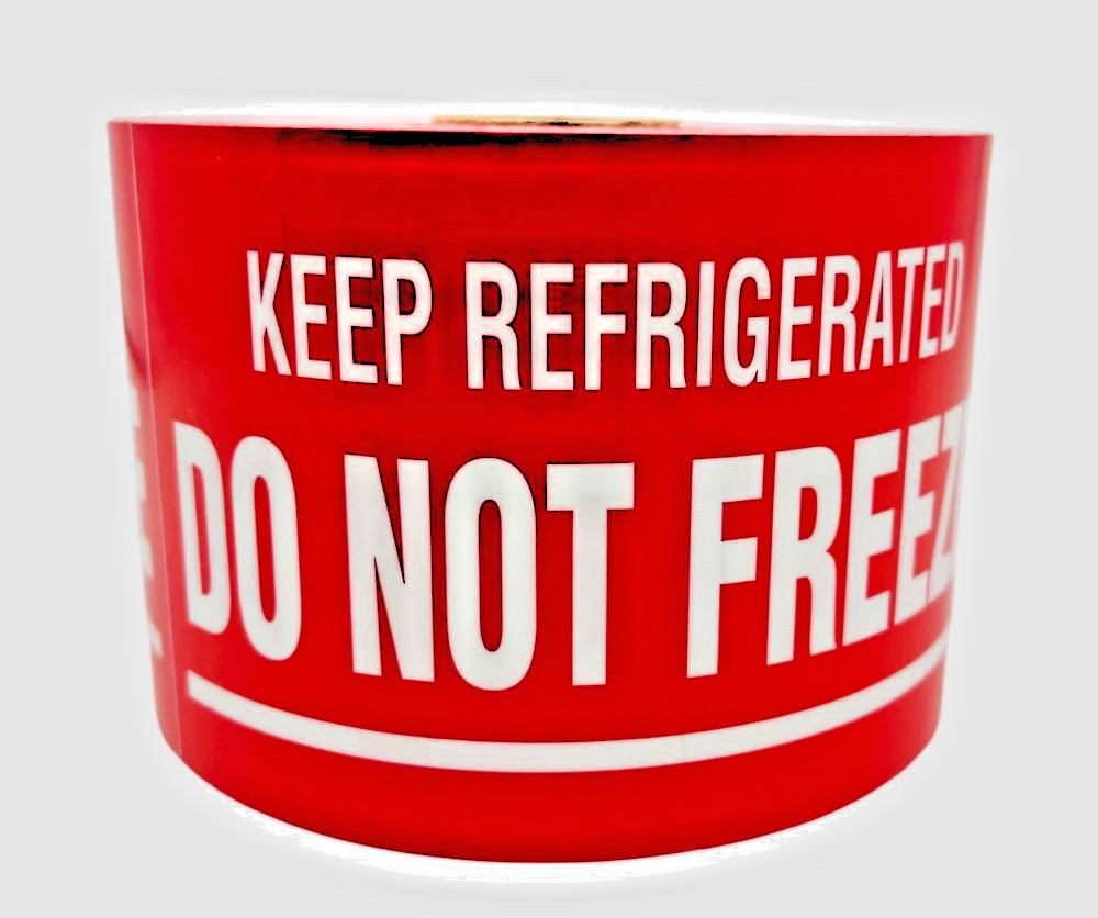 Shipping Labels 3X5 Keep Refrigerated Do Not Freeze 500 labels a roll 1-12 Rolls