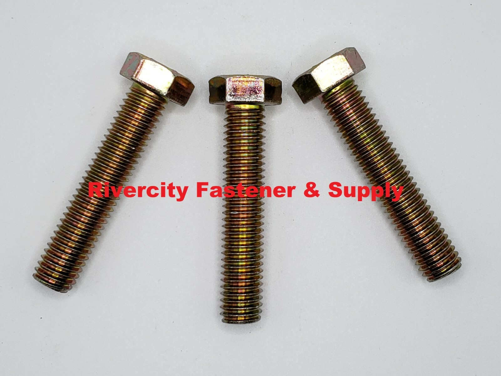 (50) 1/2-13×2-1/2 Grade 8 Tap Bolts 1/2x13x2.5 Hex Head Screws Full Thread