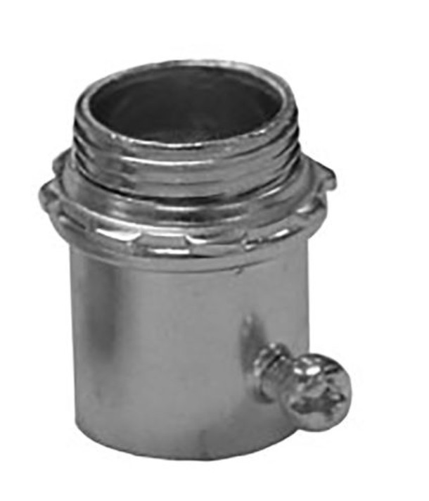 Box of 40 Appleton 4125S 1-1/4in Steel EMT Set Screw Connector Concrete Tight