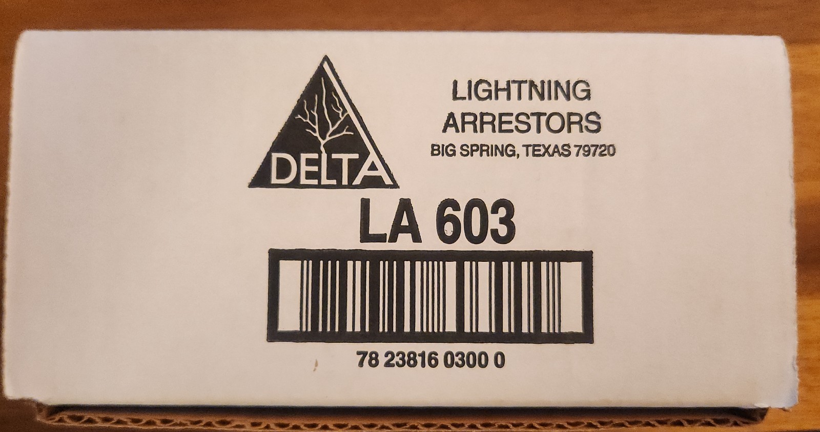 DELTA LIGHTNING ARRESTOR LA 603-V 4 Wire 3YHigh Voltage 440-600 Vac