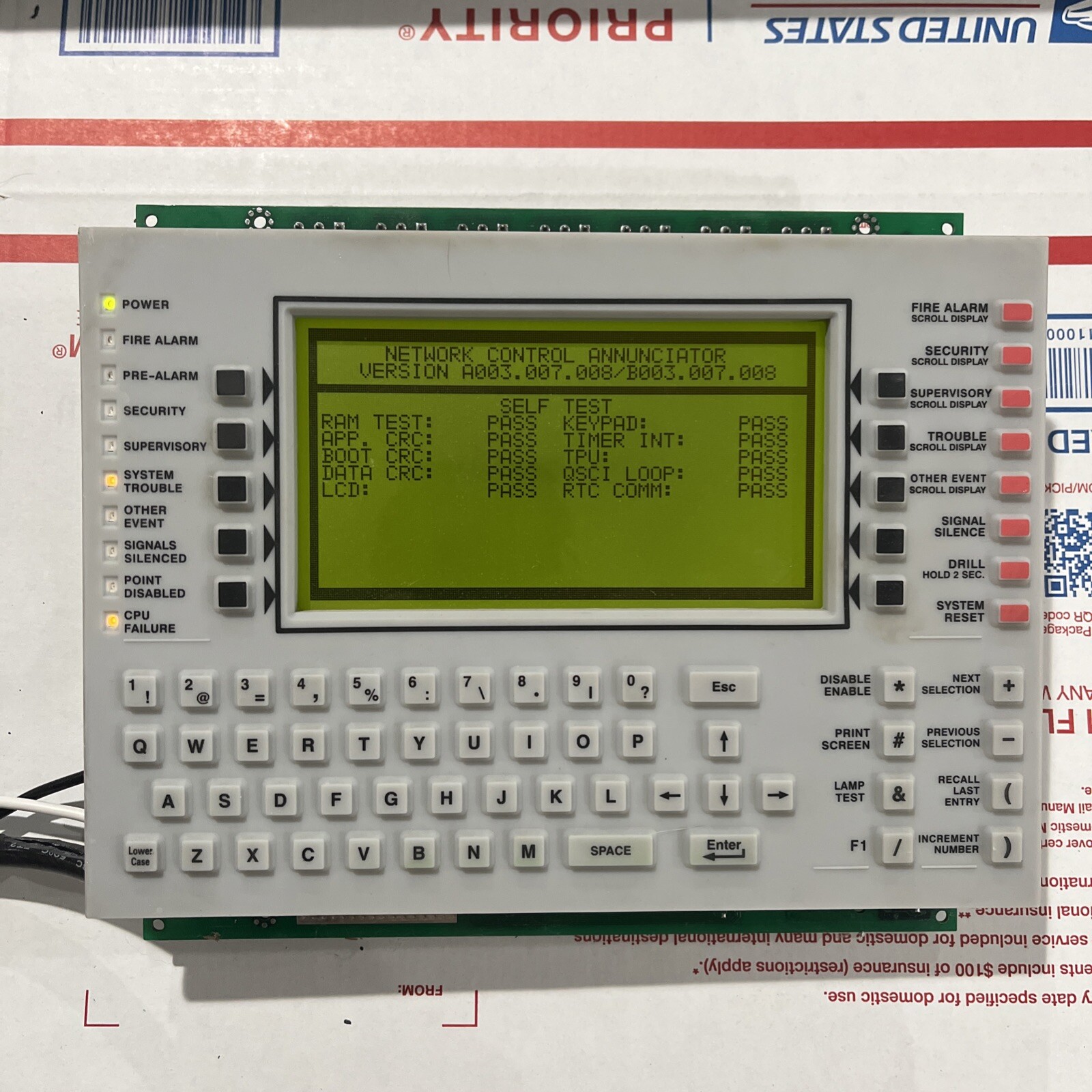 NOTIFIER NCA – Network Control Annunciator – TESTED/OPERATIONAL