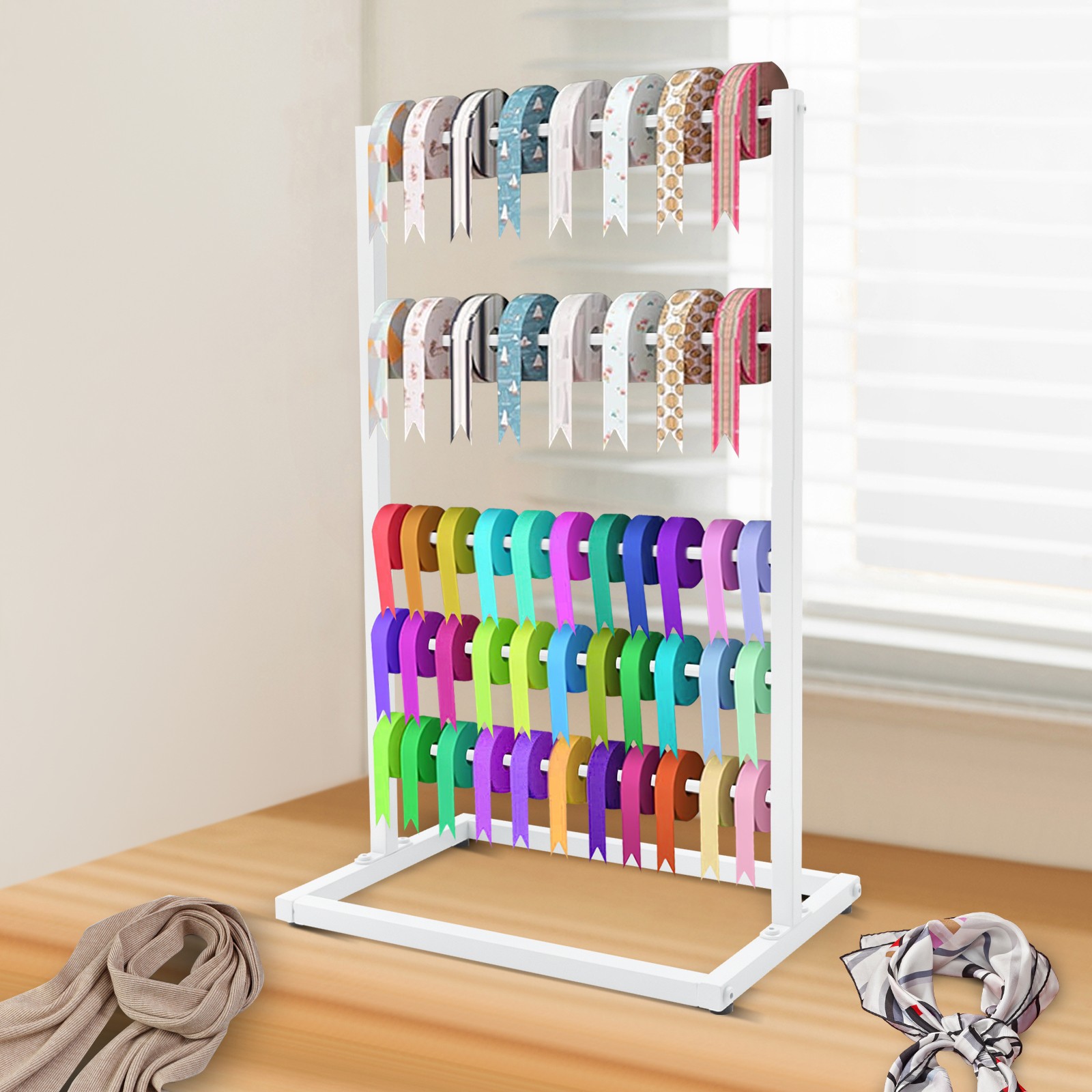 44*30*70cm Freestanding Multifunctional Rack 5 Tier Organizer Metal Rack