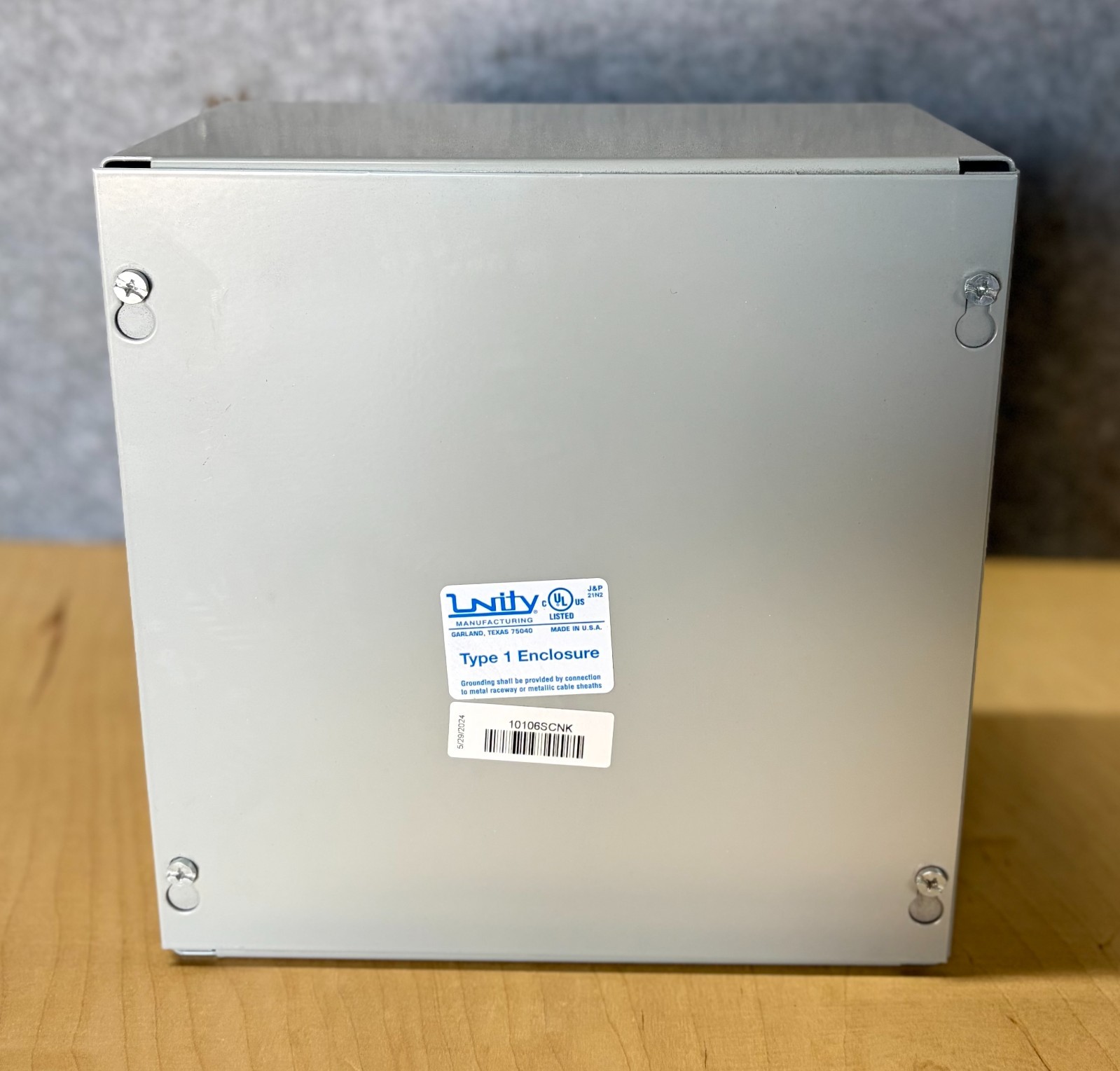 Unity Type 1 Electrical Enclosure 10x10x6 Steel Control Box UL Listed 10″ x 10″