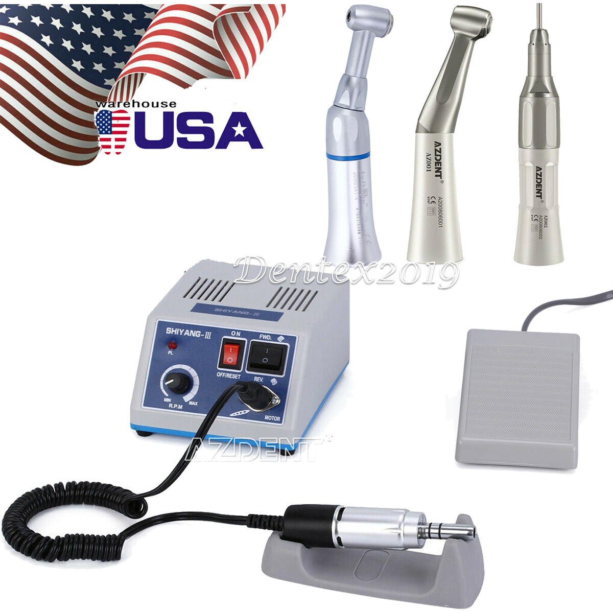 Dental Lab Marathon Electric Micromotor Polisher/Contra Angle/Straight Handpiece