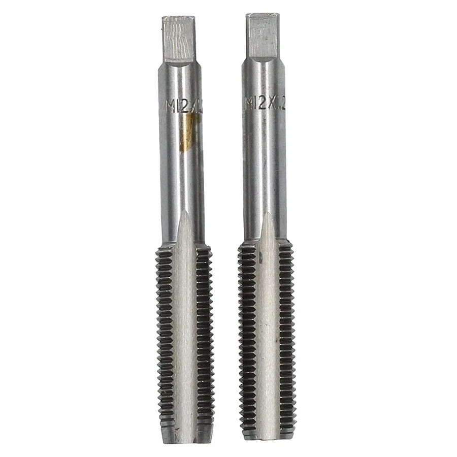 2 PCS HSS 12mm x 1.5 Metric Tap Right Hand Thread M12 x 1.5mm Pitch