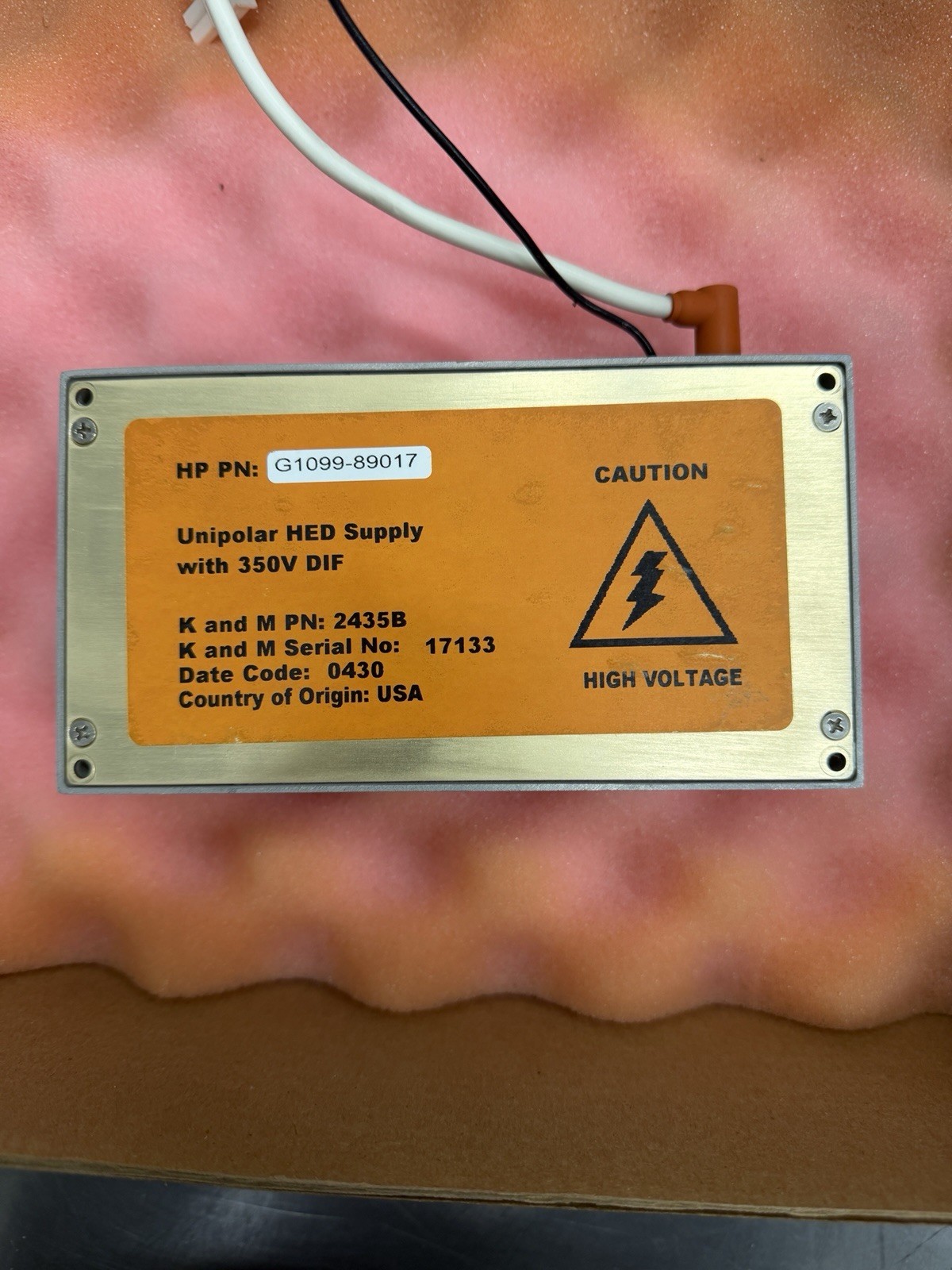 Agilent Technologies G1099-89017 Unipolar HED Supply