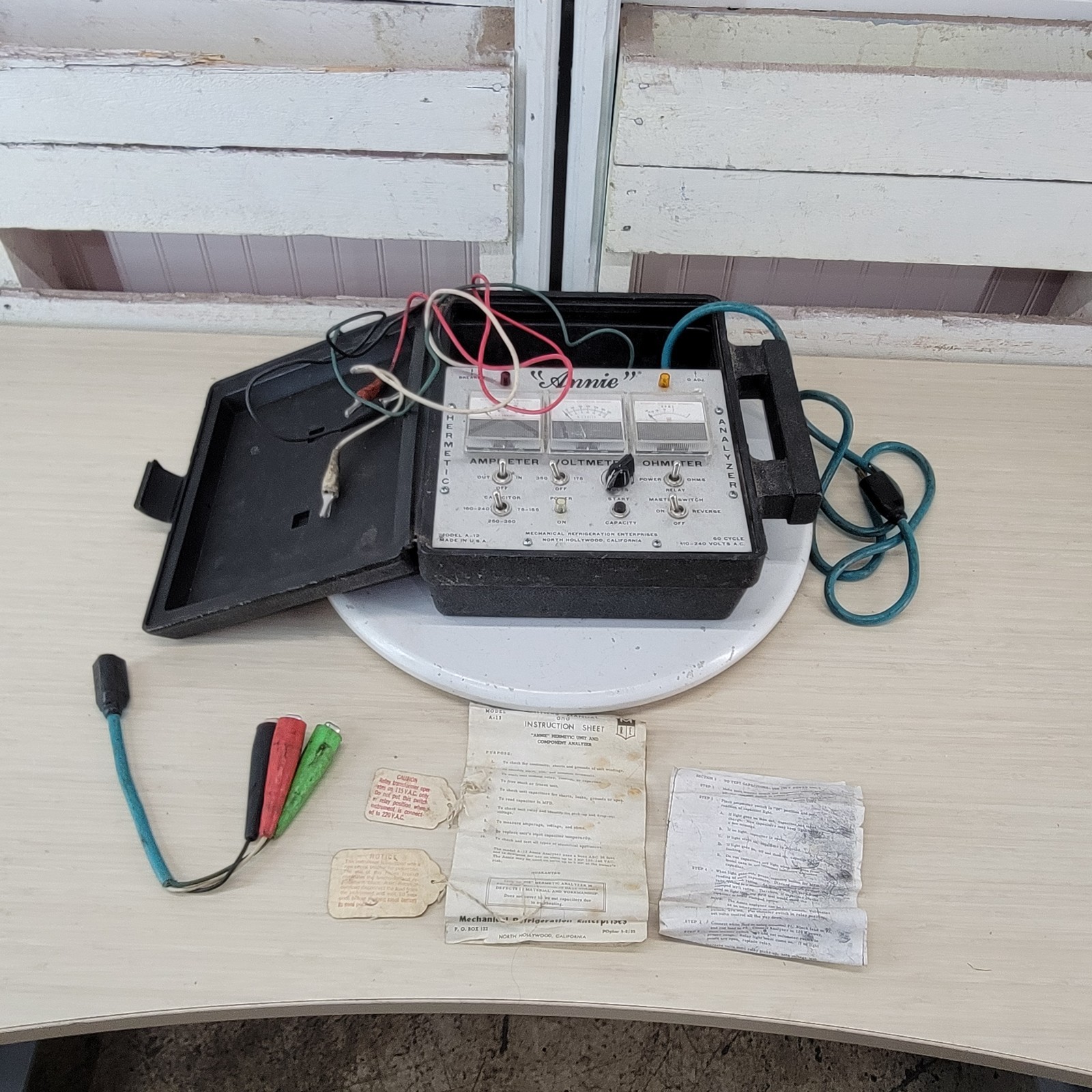 Vintage Annie A-12 Hermetic Unit Component Analyzer HVAC Refrigeration Tester