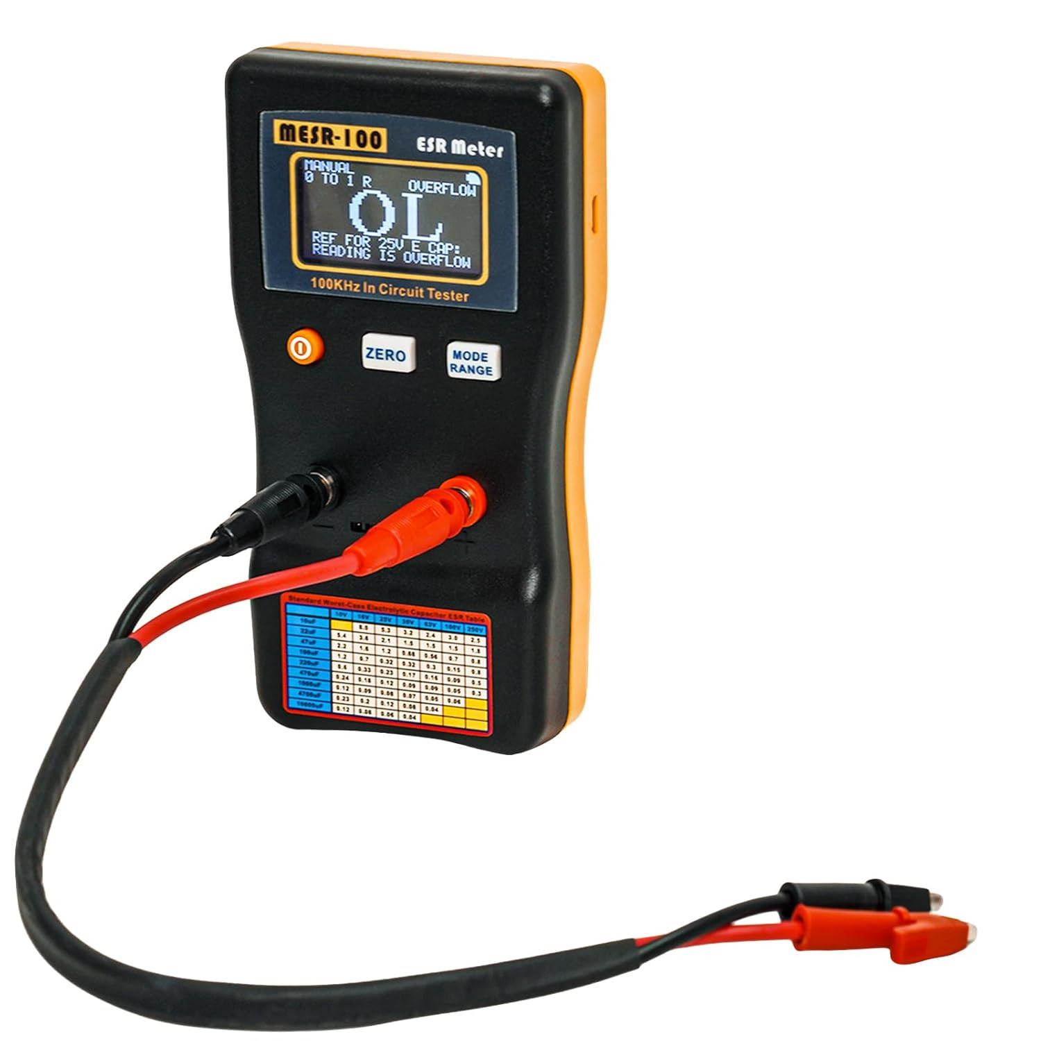 MESR-100 V2 Auto Ranging in Circuit ESR Meter Capacitor Tester/Low Ohm Meter up