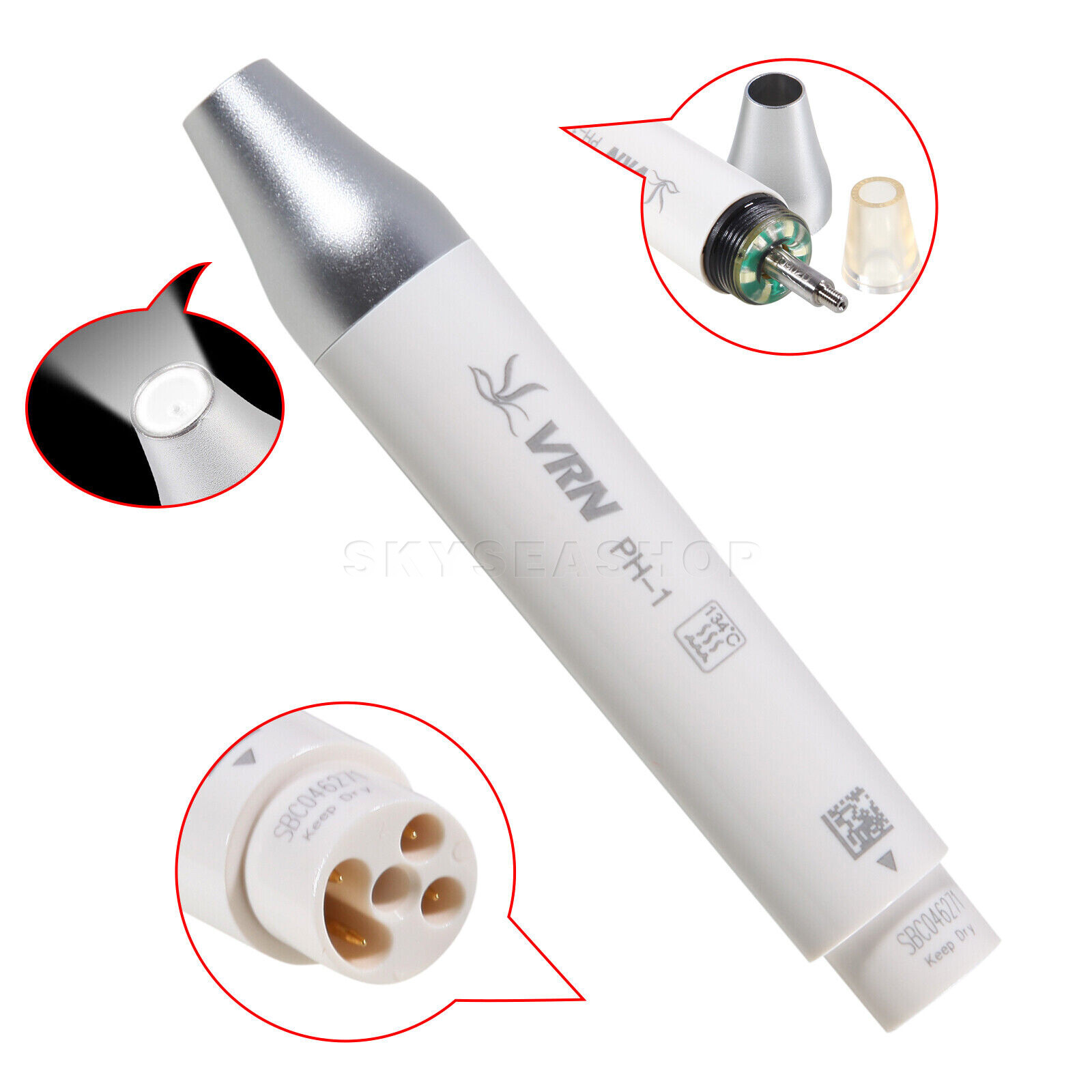 1-10 Dent Ultrasonic Piezo Scaler LED Handpiece PH-1 For SKYSEA/EMS tips