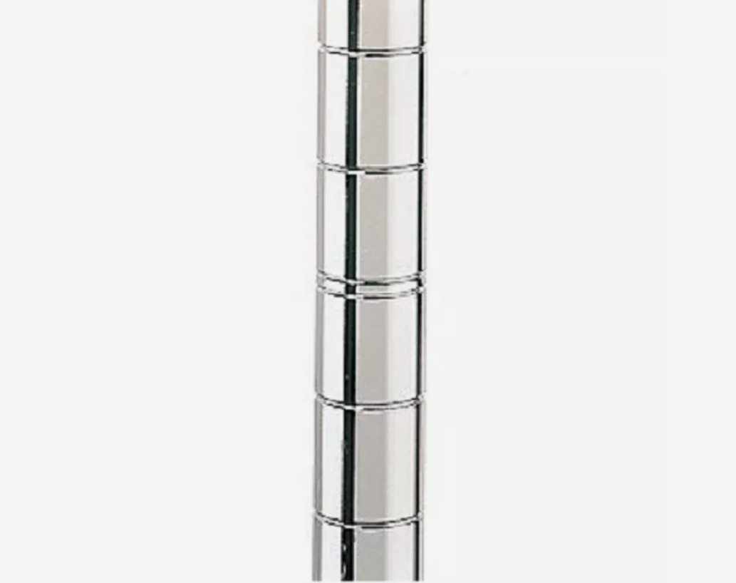Commercial Chrome Wire Shelving Posts – Set of 4 Poles – NSF