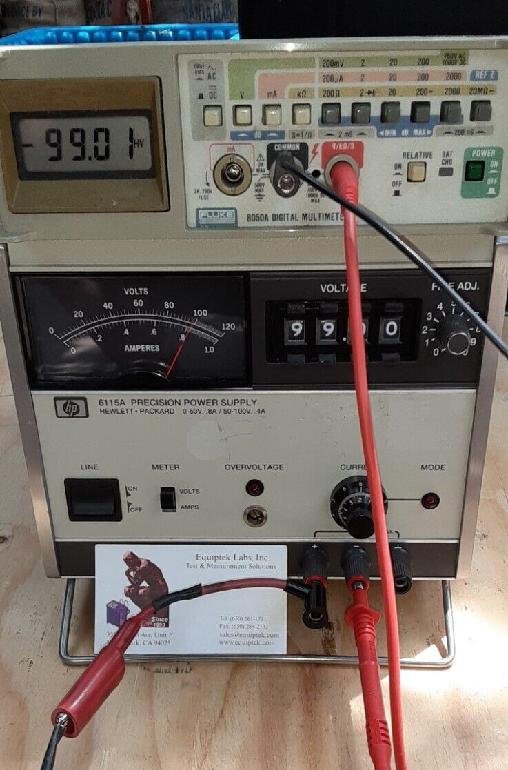 HP6115A Precision Lab Power supply 0-100VDC Imax=0.8A 10mV resolution Low noise