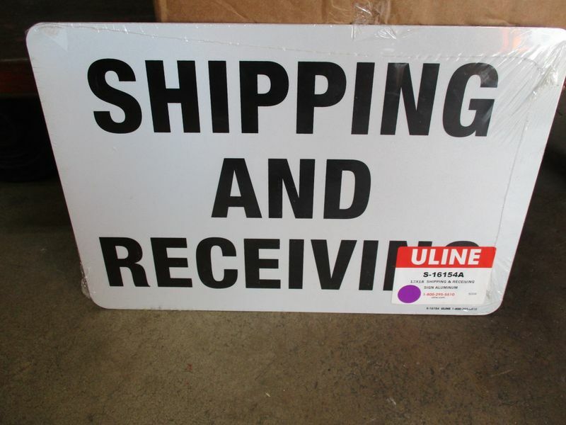 Shipping And Receiving Loading Dock Notice Aluminum Metal Sign
