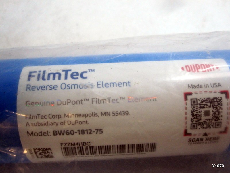 Genuine DuPont Filmtec BW60-1812-75 Reverse Osmosis Element 75GPD