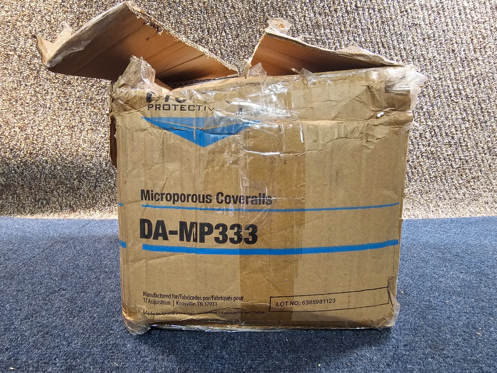 (QTY 12) ProWorks DA-MP333 Disposable Coverall, Size 2XL Microporous White
