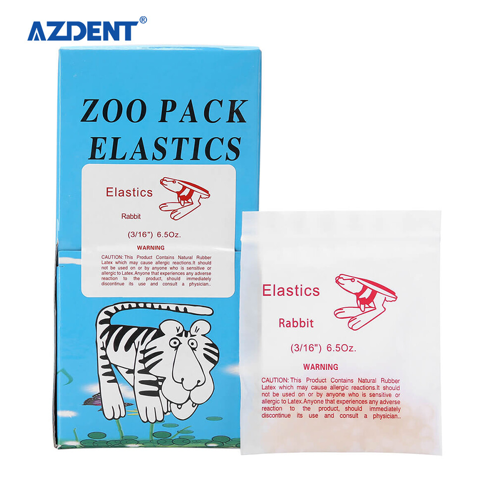 5000pcs Orthodontic Dental Elastics Band Animal images Fox Rabbit Squirrel
