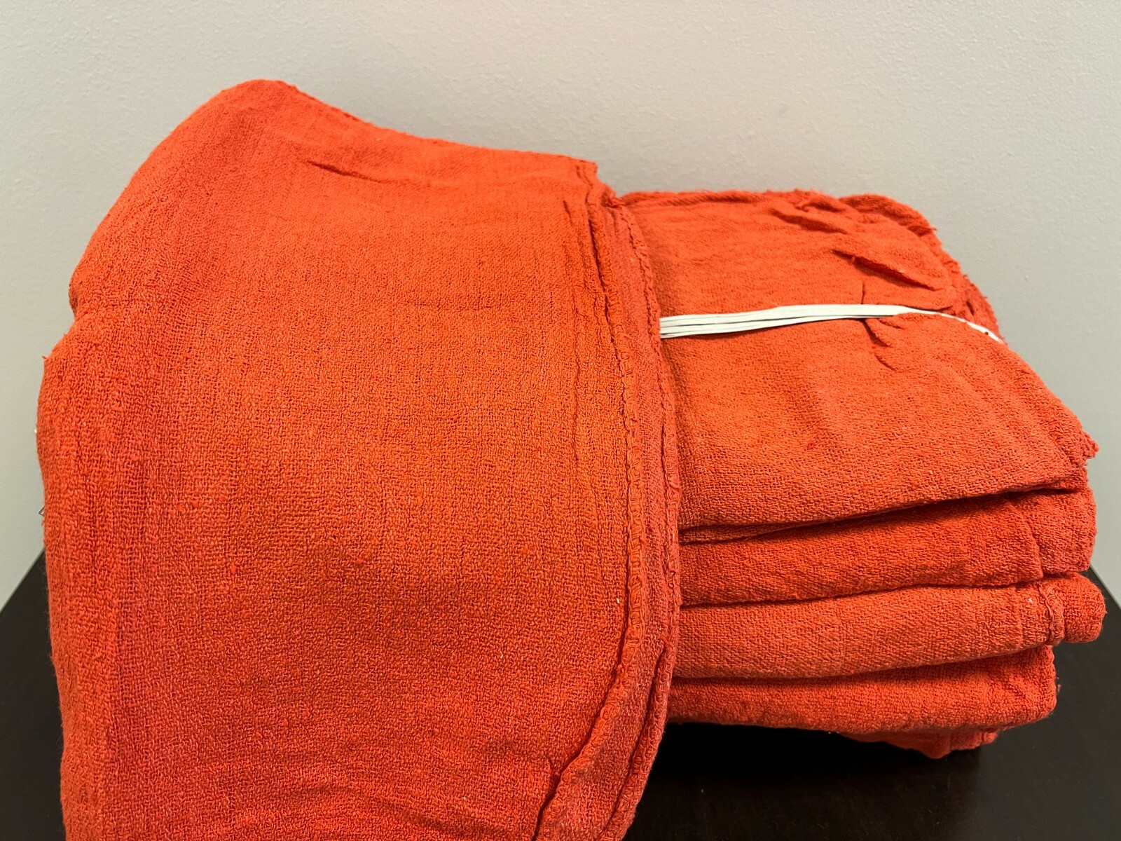10000 PIECES NEW ORANGE INDUSTRIAL SHOP RAGS CLEANING TOWELS BULK