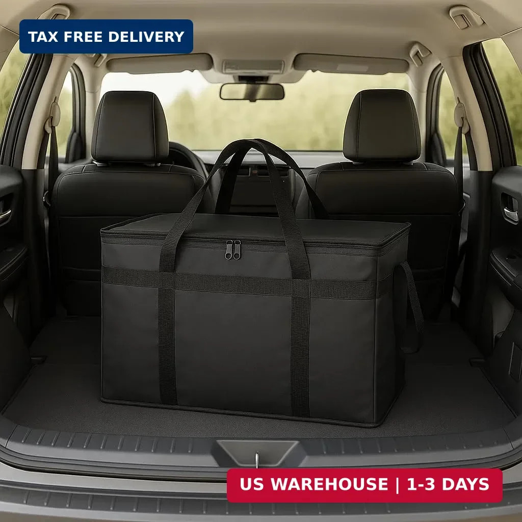 Bodaon 3-Pack Insulated Food Delivery Bag, XXXL Pizza Cooler Bags, Rideshare Del