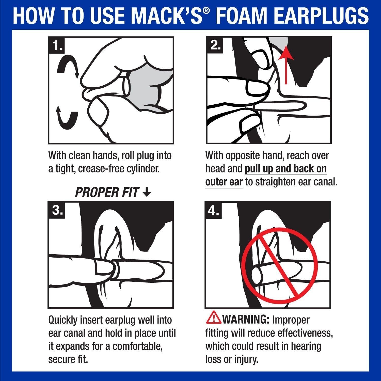 Mack’s Dreamgirl Soft Foam Earplugs, 50 Pair, Pink – Small Ear Plugs