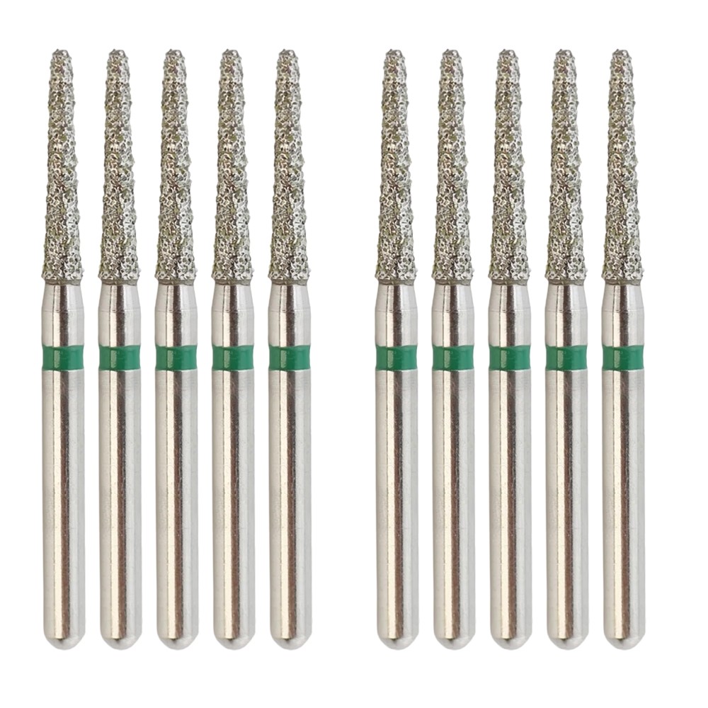 Dental Diamond Burs FG 856/014C Round End Taper High Speed Burr Coarse Grit 50PC