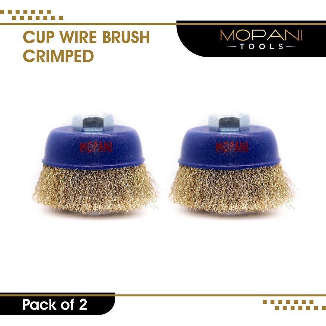 Wheel Wire Cup Brush 4 Inch (4″ Coarse/Crimped) For 5/8″-11 Angle Grinders X 2