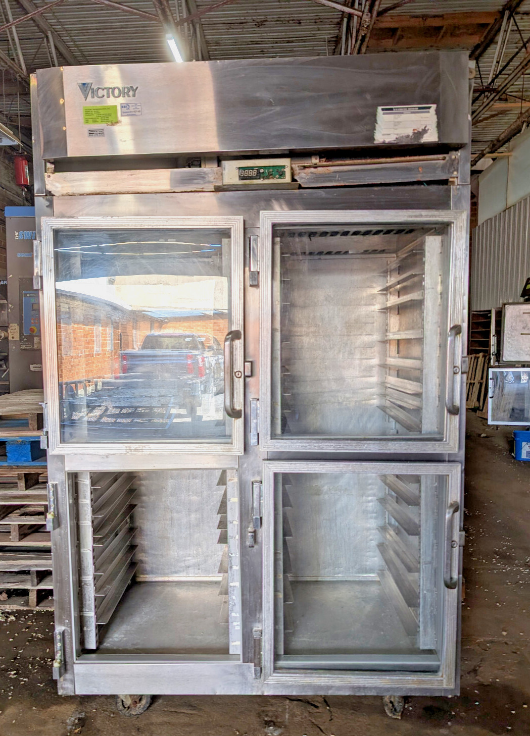 Victory RA-2D-S1 Ultraspec Two Section Reach-In Refrigerator, Glass Half Doors