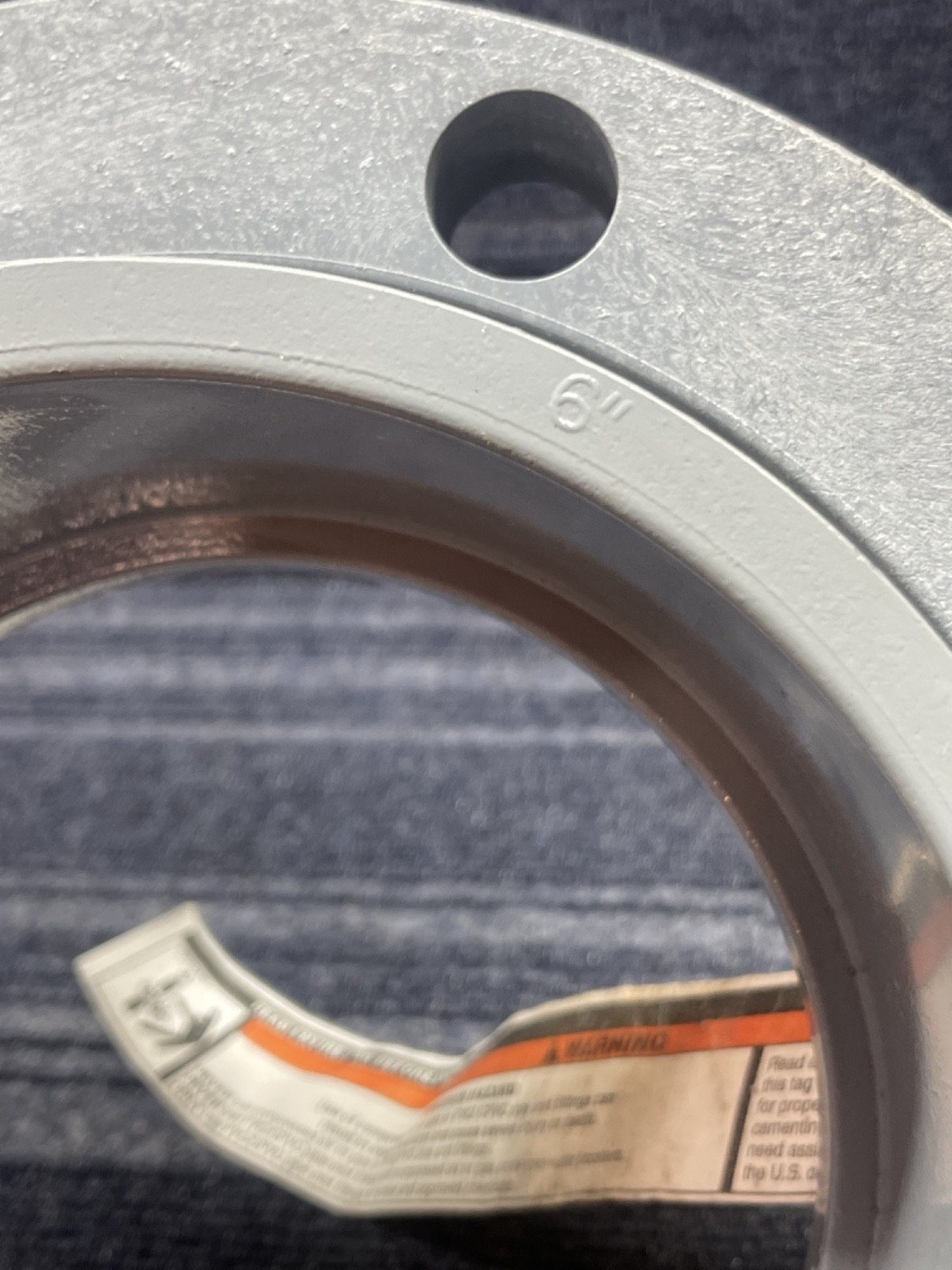 6″ Ipex 059271 Socket Gray Schedule 80 CPVC Heavy Duty Vanstone Flange (N5)