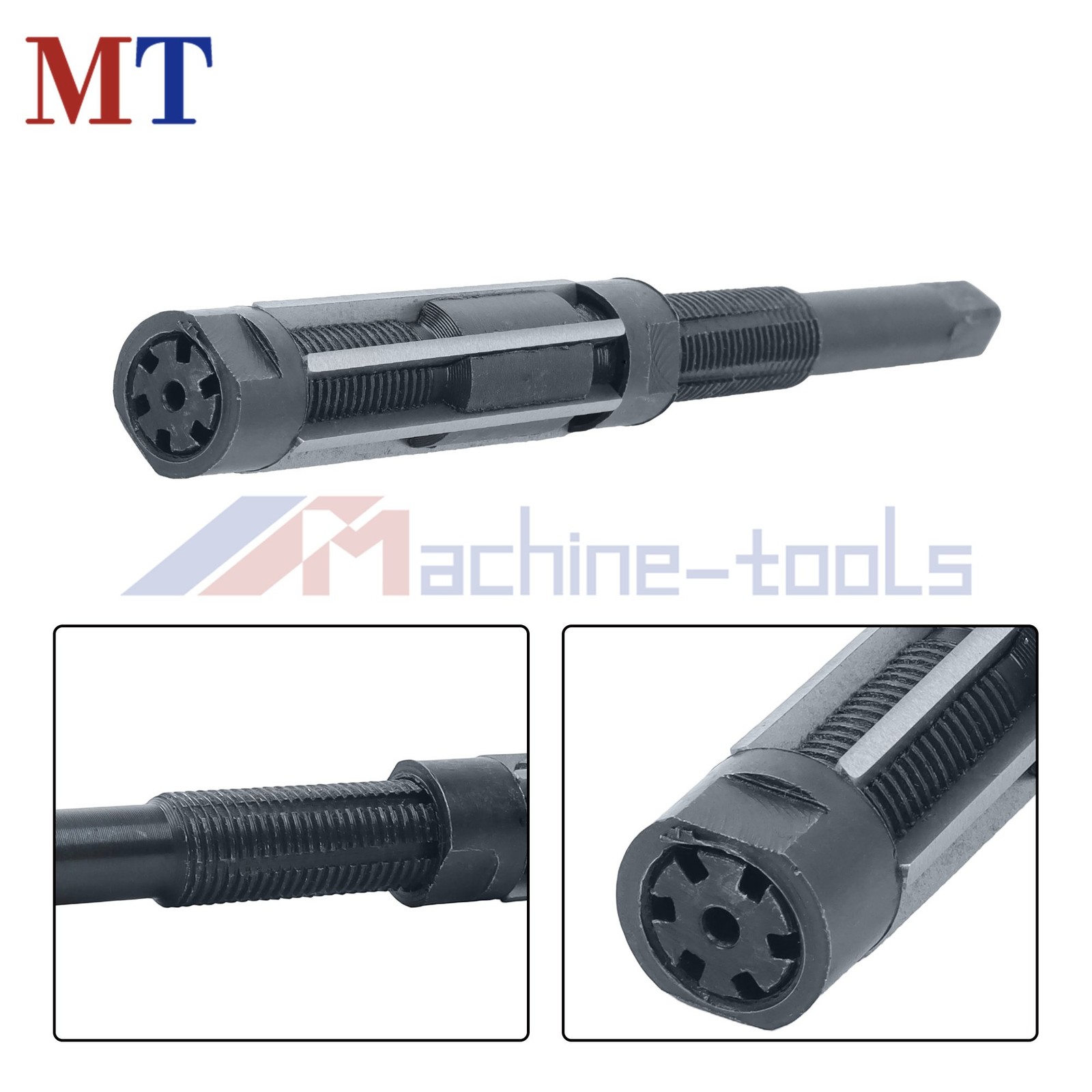 19-21mm Cut Dia 181mm Hand Reamer HSS H8 6-Flute Adjustable Milling Tool