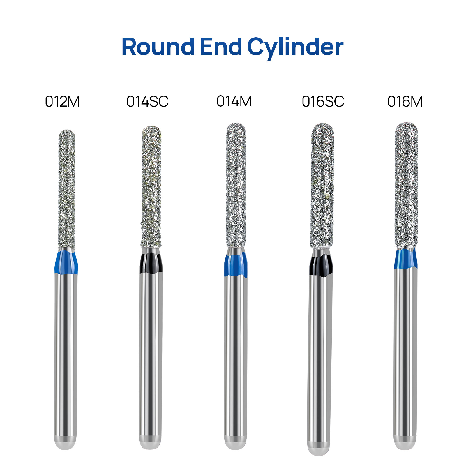 JMU Dental Diamond Burs Round End Cylinder FG 881 5Pcs-50Pcs