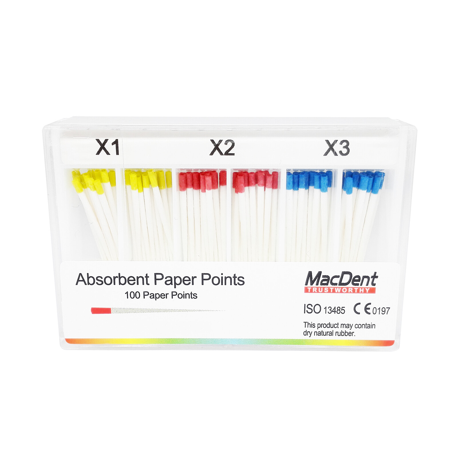 MacDent Dental Gutta Percha Points/Absorbent Paper Points Endodontic Root Canal