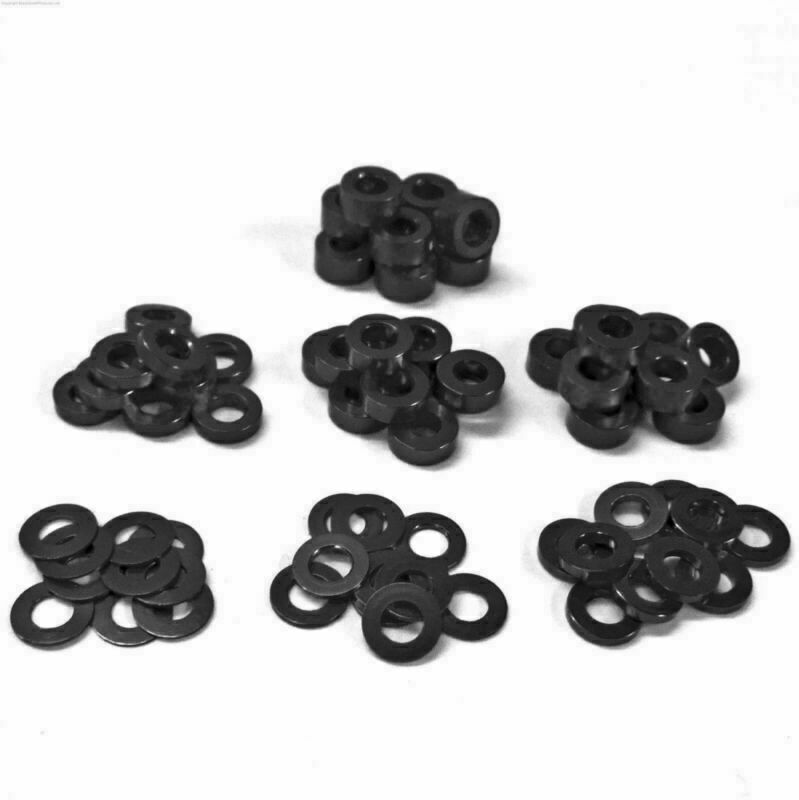 CNC M3 0.25/0.5/1/1.5/2/2.5/3mm Aluminum Alloy Flat Round Spacer Model Anodized
