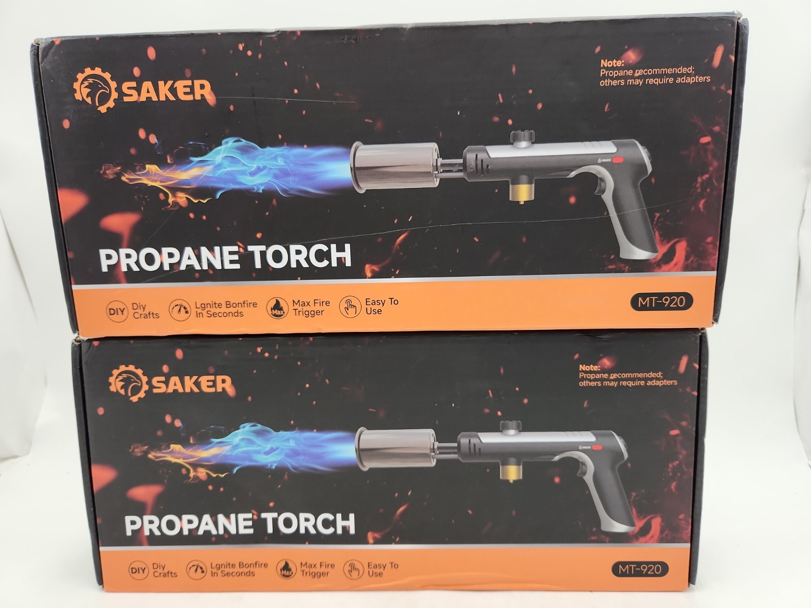 NEW Saker Propane Torch MT-920. Lot of 2