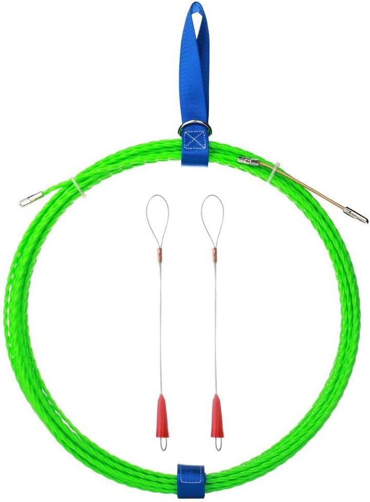 Electricians’ Choice: 49FT Fish Tape Wire Puller with 360-Degree Maneuverability