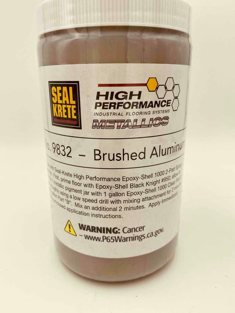 NEW Seal Krete No. 9832 Brushed Aluminum Metallic Powder For Epoxy Flooring