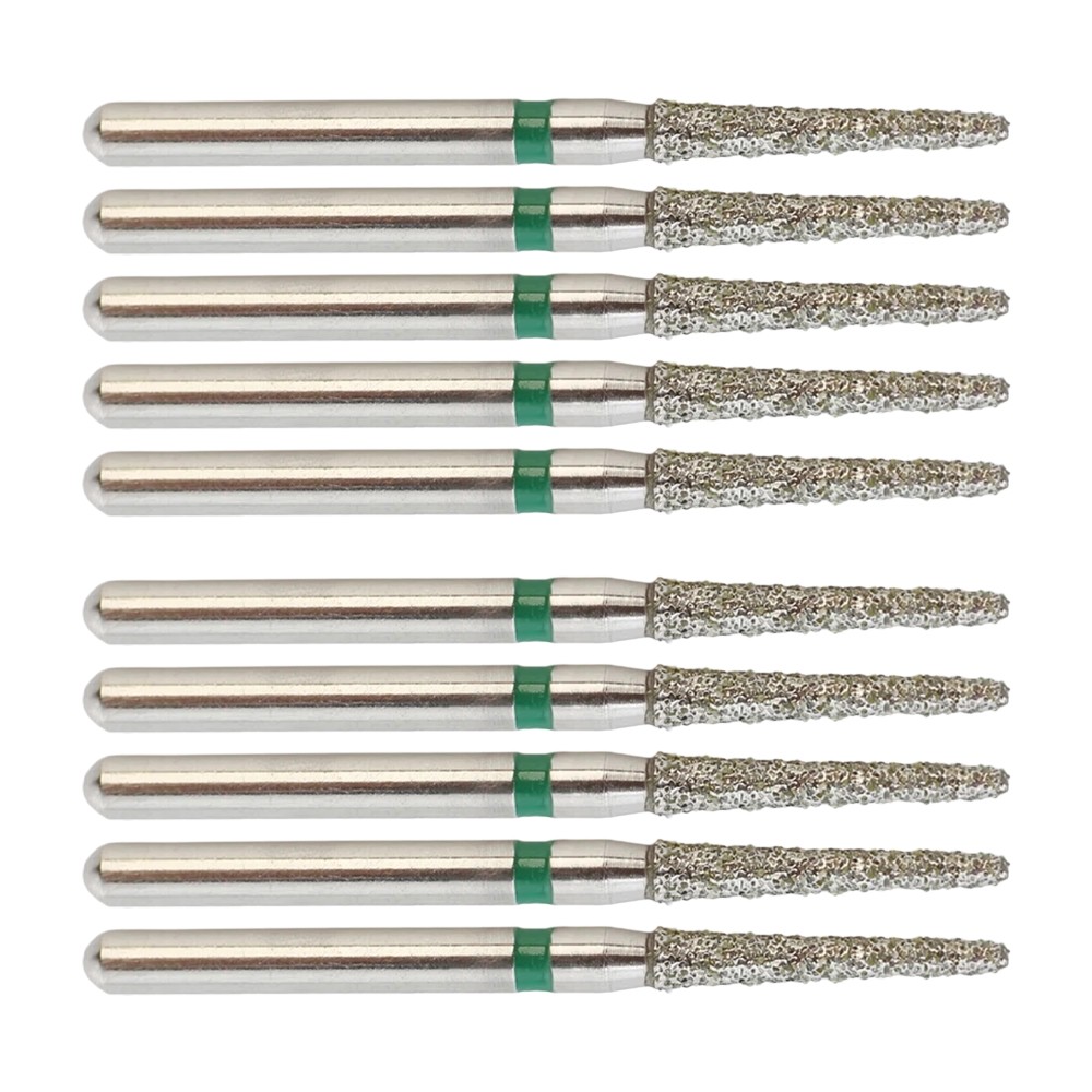 Dental Diamond Burs FG 856/014C Round End Taper High Speed Burr Coarse Grit 50PC