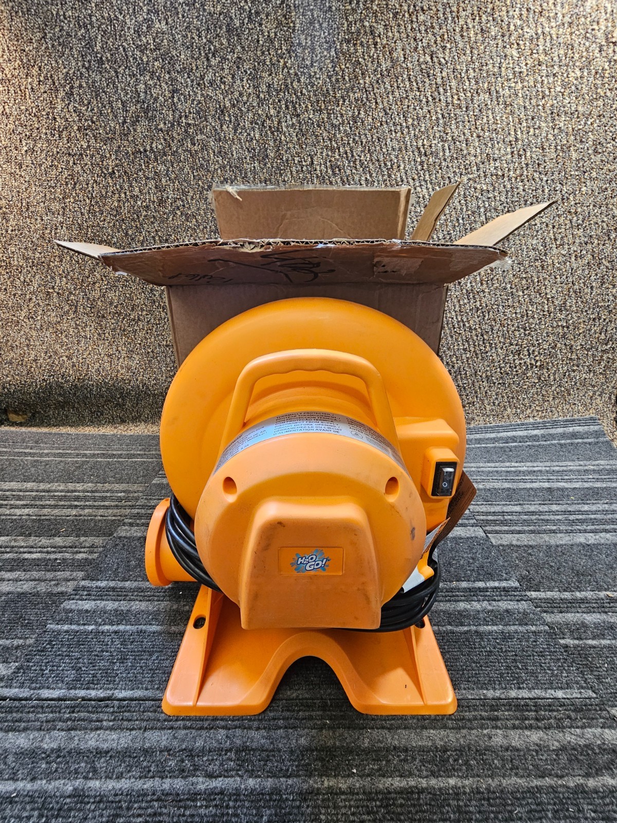 Bestway P3118 Air Blower 110-120V 60Hz 5.7 Amp Bounce House Inflator Orange