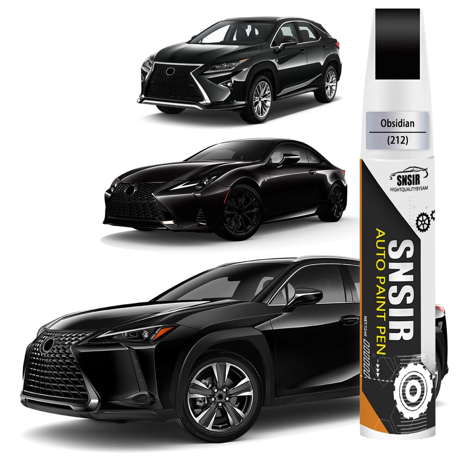 Car Touch Up Paint 212 Obsidian For Lexus 2In1 Scratch Repair Pen Auto