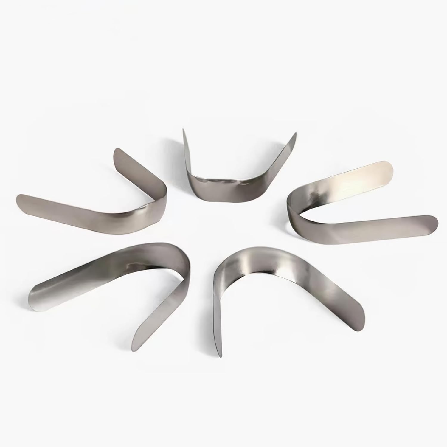 30pcs Dental Tofflemire Contoured Matrices Bands Stainless Premolar Matrix Bands