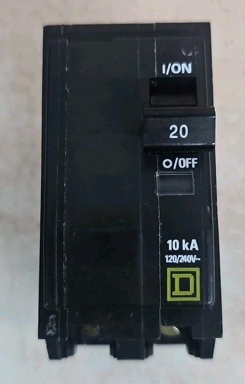QOB220 Square D 20 Amp Circuit Breaker w#