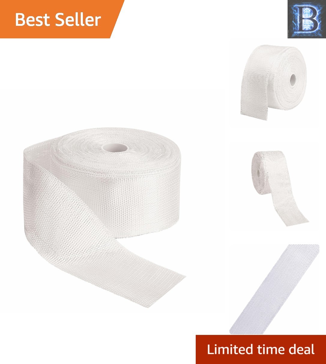 2″ x 99FT Non-Adhesive Fiberglass Cloth Tape – Fireproof & Durable Insulation