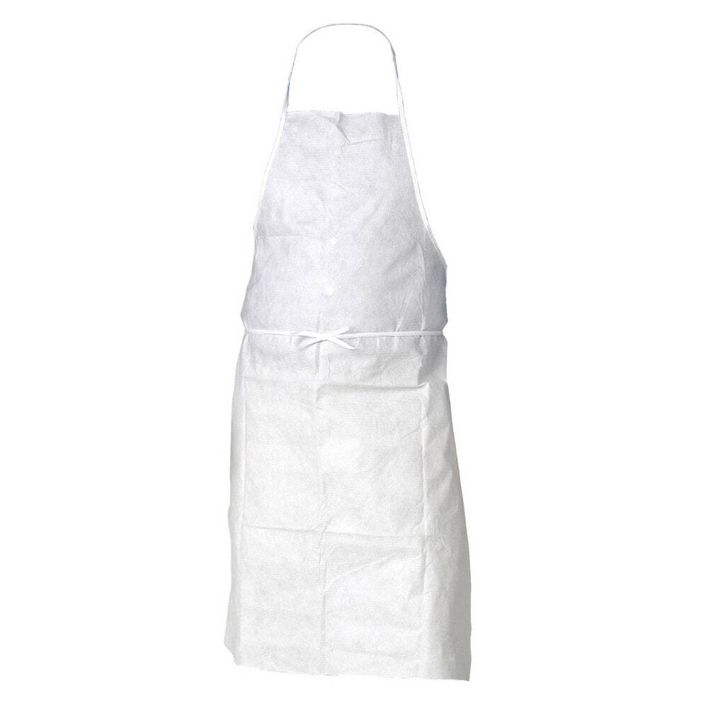 KLEENGUARD 100pk Disposable Bib Apron Sz Universal White Water Protection 36550