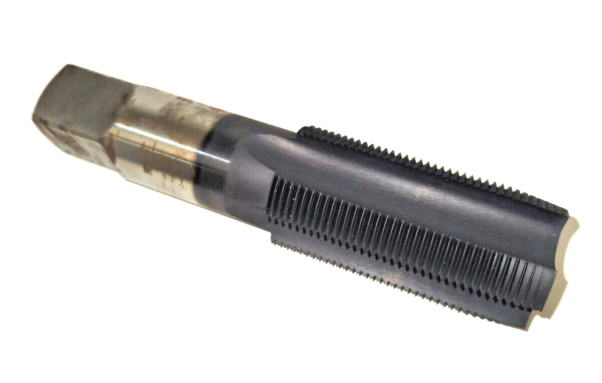 1-1/2-12 Taper Tap, Steam Oxide Coated HSS, USA Made (UL-3-B-6)