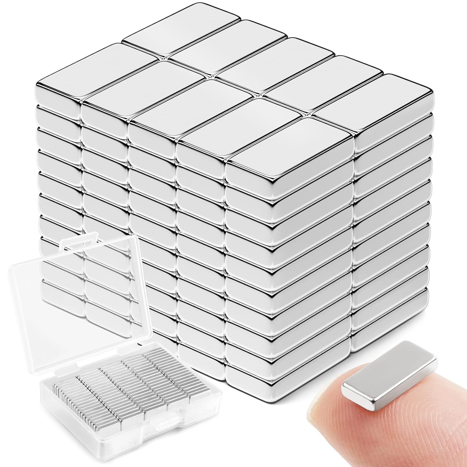 Small but Mighty: 100 Strong Neodymium Magnets for All Your Needs – 10x5x2 mm