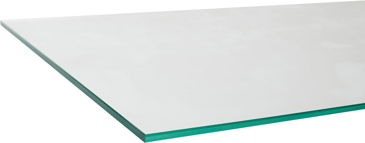 Tempered Glass Shelves 10″ Wide x 24″ Long x 3/16″ Set of 2 Beveled Edges