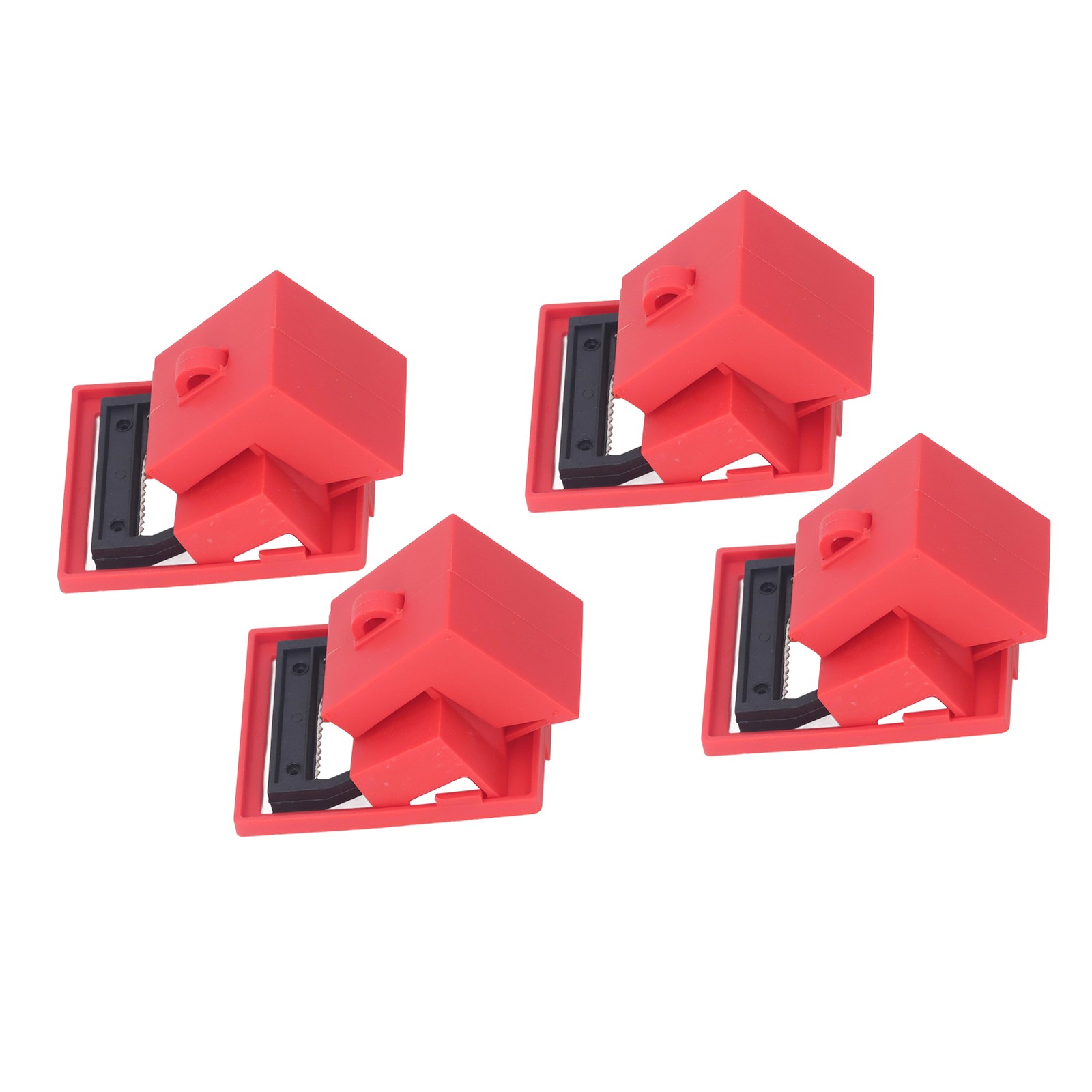 4Pcs Circuit Breaker Lockout Device Set Clamp On Single Pole Breaker Lock 480