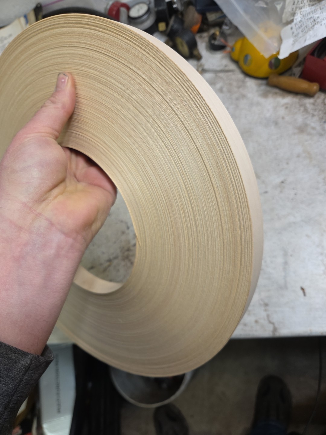 Birch 7/8” X 500′ Roll Wood Veneer Edge Banding NO GLUE